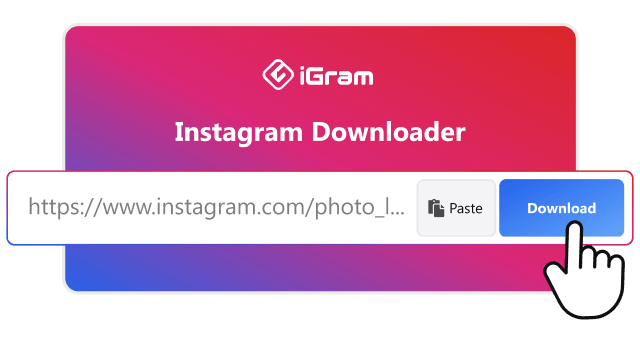 Paste the URL into iGram